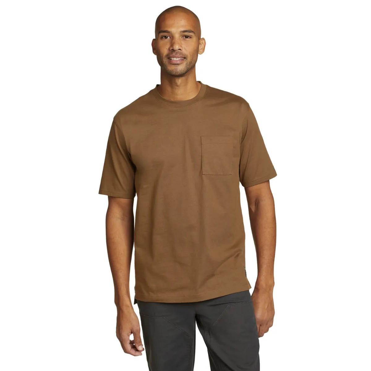 Mountain Ops Tshirt Herren Braun Bunt L von Eddie Bauer