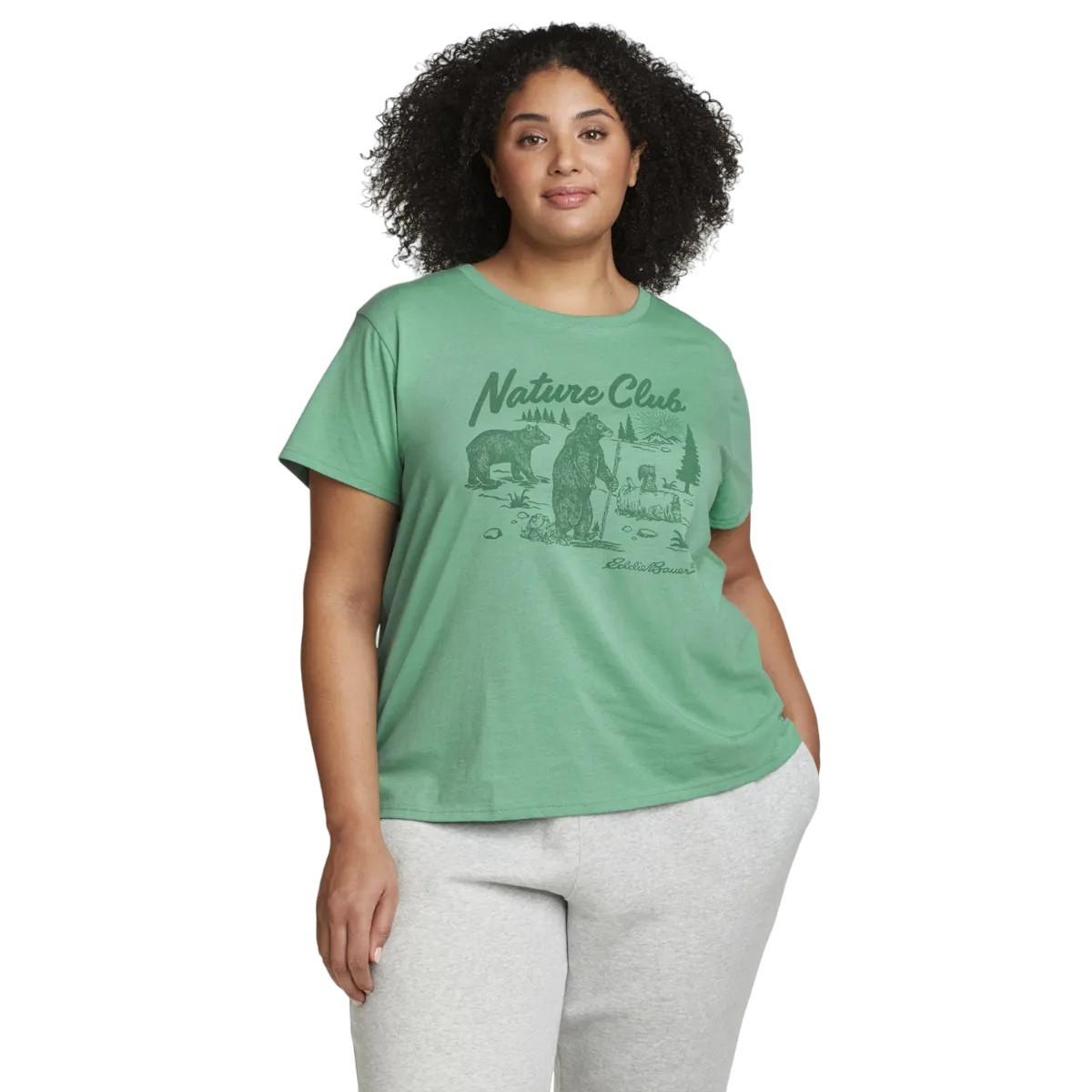 Nature Club Tshirt Damen Grün XXL von Eddie Bauer