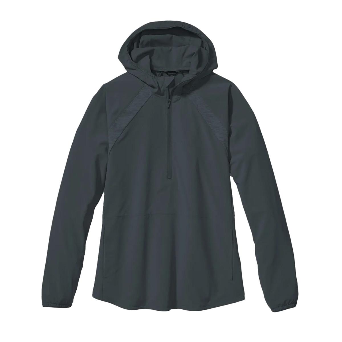 Resolution Hybrid Tech Kapuzenpullover Mit Halbem Reißverschluss Damen Rauch L von Eddie Bauer