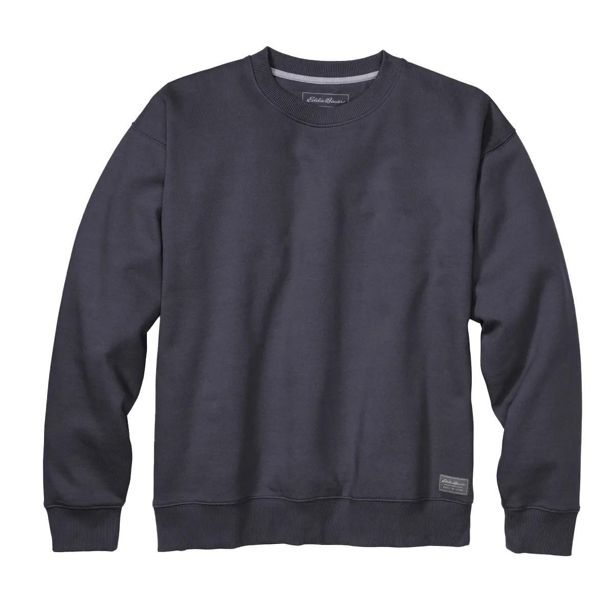 Signature Sweatshirt Rundhalsausschnitt Langärmlig Herren Grün L von Eddie Bauer