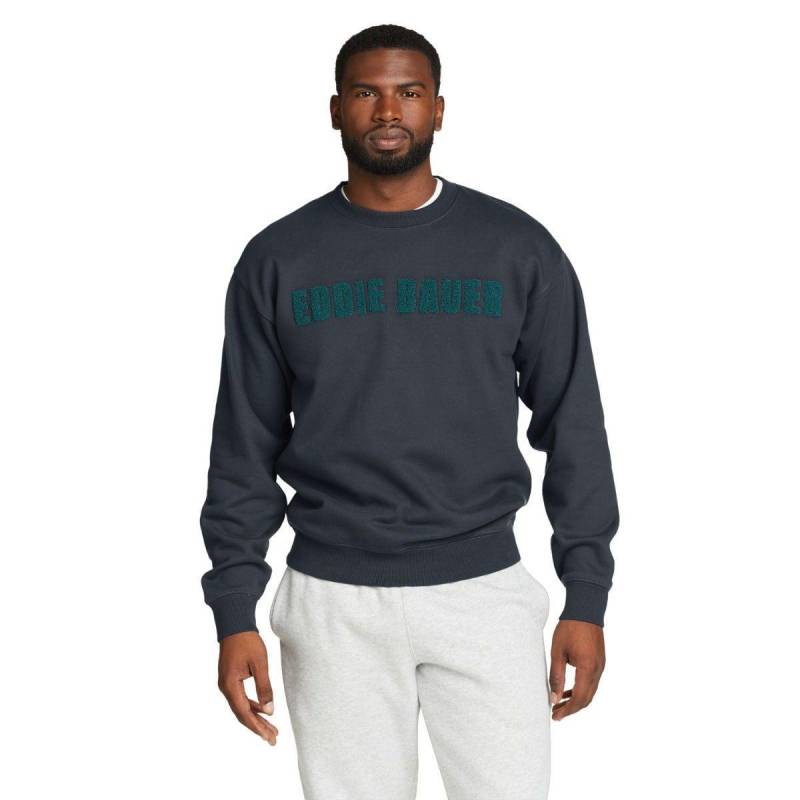 Sweatshirt Rundhalsausschnitt Langärmlig Herren Grün L von Eddie Bauer