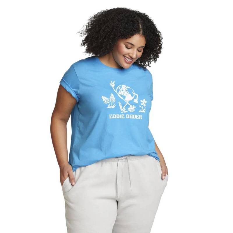 Tshirt Damen Nebelblau L von Eddie Bauer