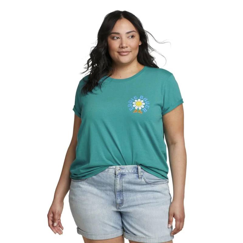 Tshirt Damen Türkisblau L von Eddie Bauer