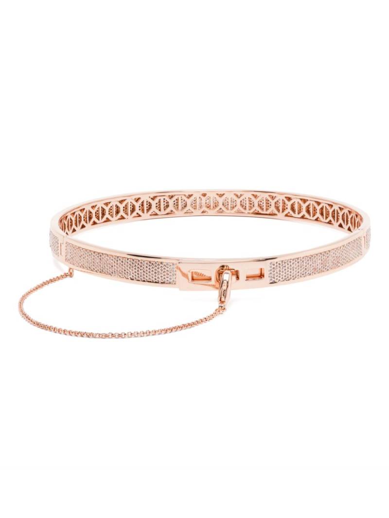 Eddie Borgo 12K rose gold Pavé Safety Chain choker von Eddie Borgo