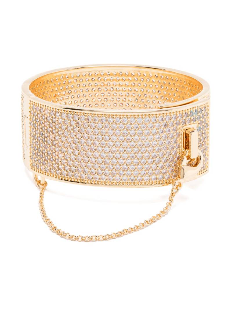 Eddie Borgo 12K yellow gold Pavé Safety Chain cuff von Eddie Borgo