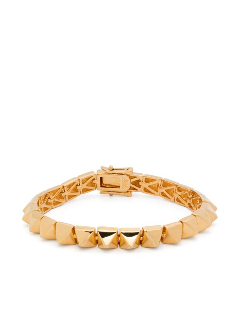 Eddie Borgo 12K yellow gold small Pyramid bracelet von Eddie Borgo