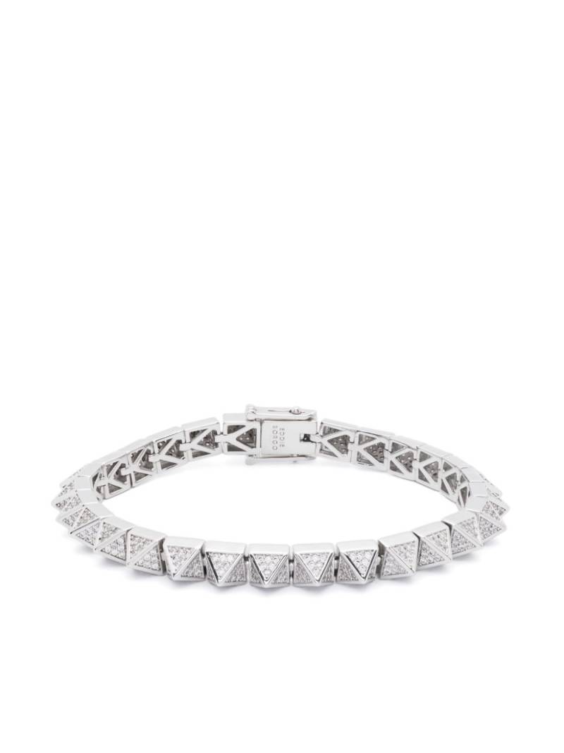 Eddie Borgo Pavé Pyramid bracelet - Silver von Eddie Borgo