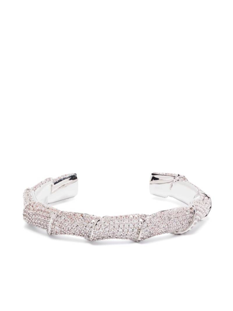 Eddie Borgo Pavé Scroll cuff - Silver von Eddie Borgo