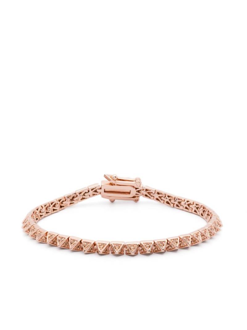 Eddie Borgo pyramid tennis bracelet - Pink von Eddie Borgo