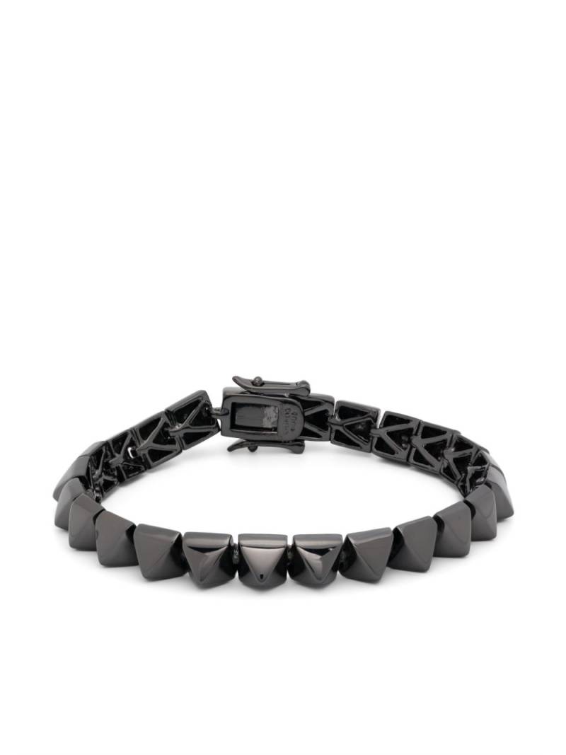 Eddie Borgo small Pyramid bracelet - Grey von Eddie Borgo