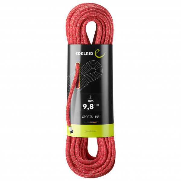 Edelrid - Boa 9,8 mm - Einfachseil Gr 40 m rot von Edelrid