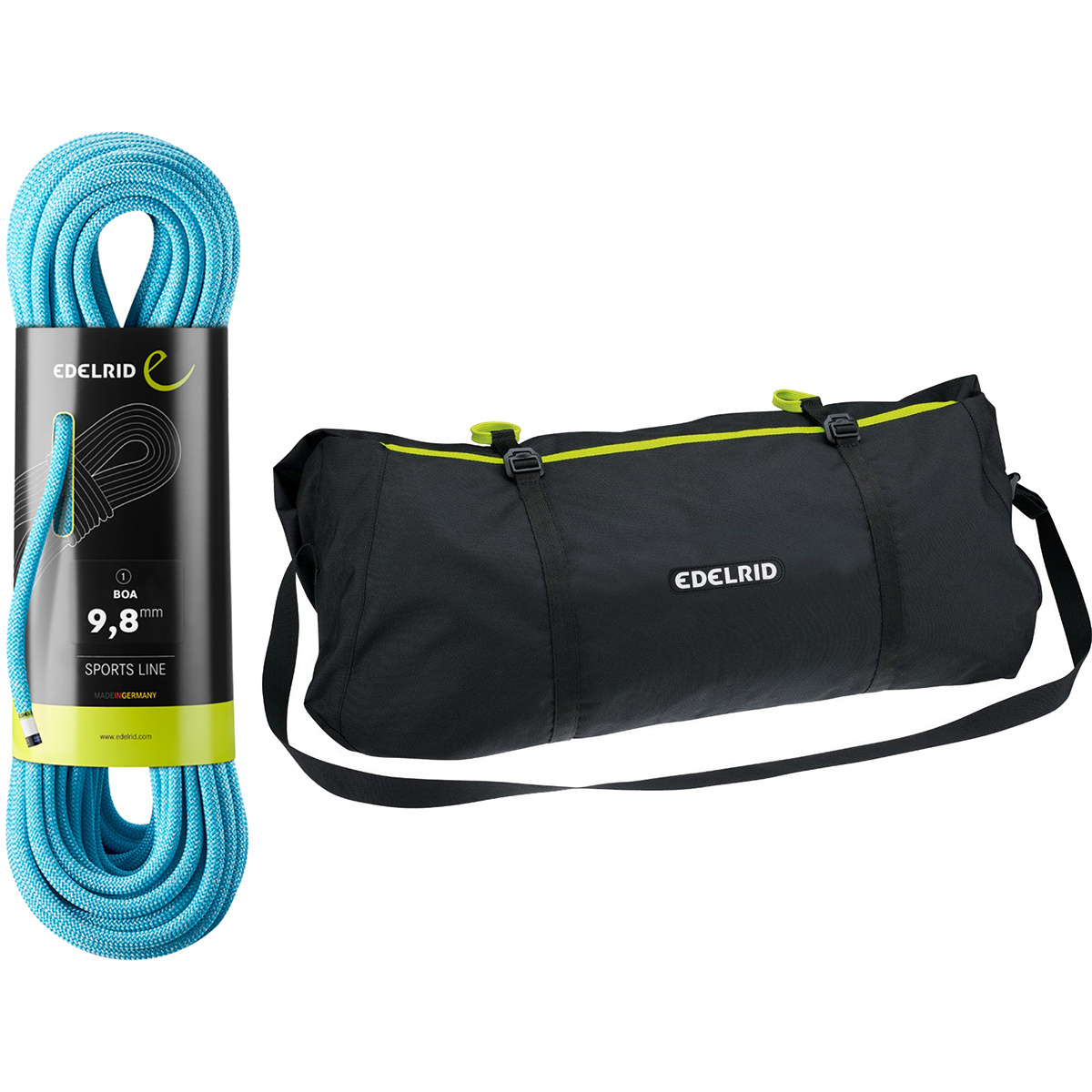 Edelrid Boa 9.8 Kletterseil mit Seilsack von Edelrid