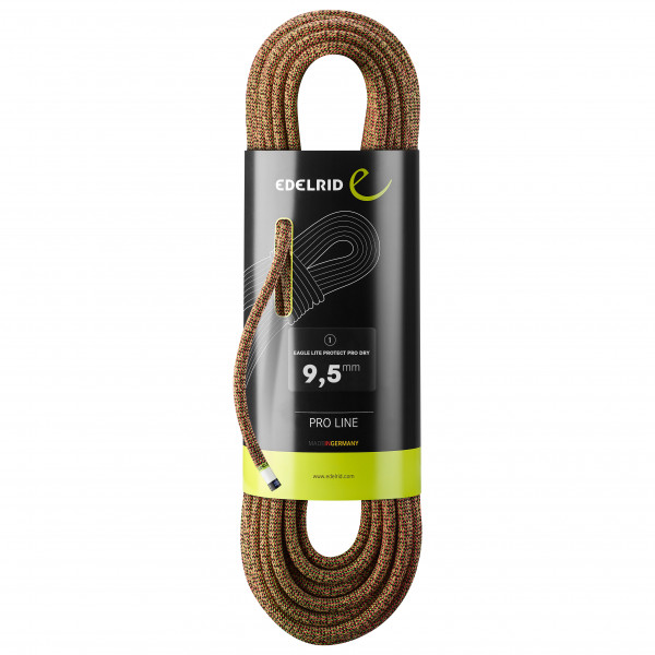 Edelrid - Eagle Lite Protect Pro Dry 9,5 mm - Einfachseil Gr 50 m;60 m;70 m;80 m braun von Edelrid