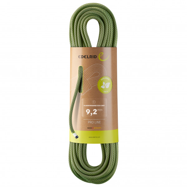 Edelrid - Hummingbird Eco Dry 9,2 mm - Einfachseil Gr 40 m oliv von Edelrid