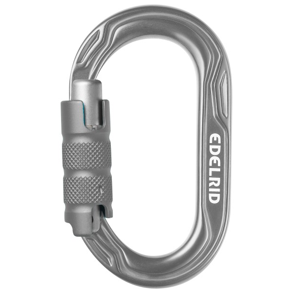 Edelrid - Kiwi Triple - Verschlusskarabiner Gr One Size grau von Edelrid