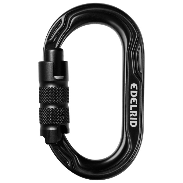 Edelrid - Kiwi Triple - Verschlusskarabiner Gr One Size schwarz von Edelrid