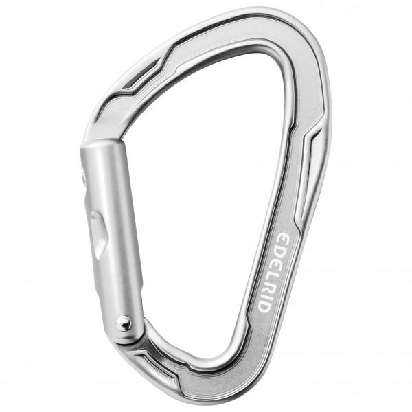 Edelrid - Mission Straight - Schnappkarabiner grau/weiß von Edelrid