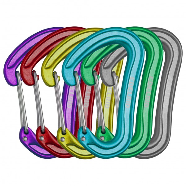 Edelrid - Nineteen G - Schnappkarabiner Gr 6-Pack bunt von Edelrid