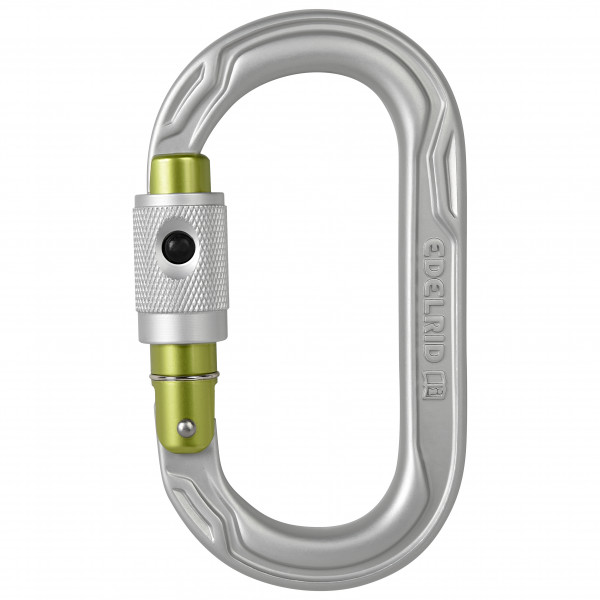 Edelrid - Oval Power 2500 Permalock - Verschlusskarabiner grau;schwarz/grau von Edelrid