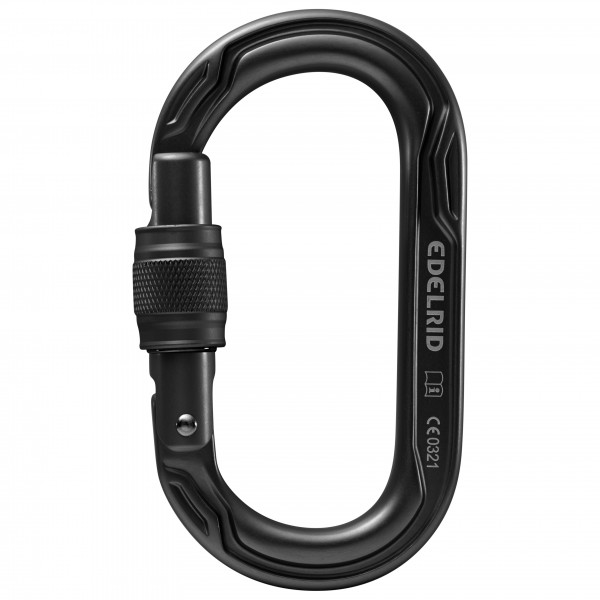 Edelrid - Oval Power 2500 Screw II - Schraubkarabiner grau;oliv von Edelrid