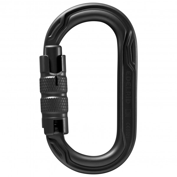 Edelrid - Oval Power 2500 Triple II - Verschlusskarabiner schwarz/grau von Edelrid