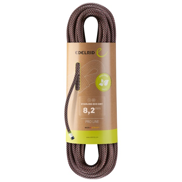 Edelrid - Starling Eco Dry 8,2 - Halbseil Gr 50 m;60 m braun;bunt von Edelrid