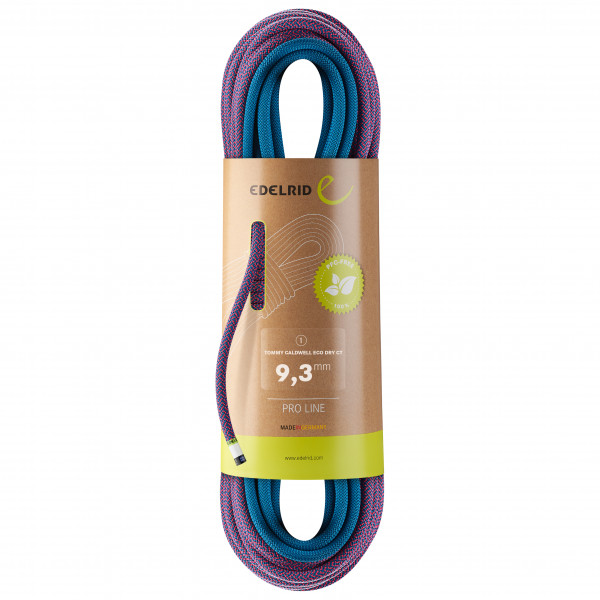 Edelrid - Tommy Caldwell Eco Dry CT 9,3 mm - Einfachseil Gr 60 m;80 m bunt Edelrid - Tommy Caldwell Eco Dry CT 9,3 mm - Einfachseil Gr 60 m;80 m bunt von Edelrid
