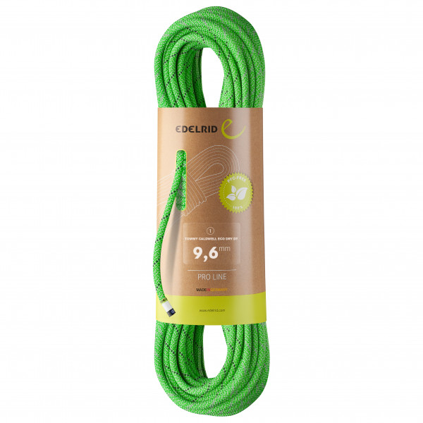 Edelrid - Tommy Caldwell Eco Dry DT 9,6 - Einfachseil Gr 60 m;70 m;80 m grün von Edelrid