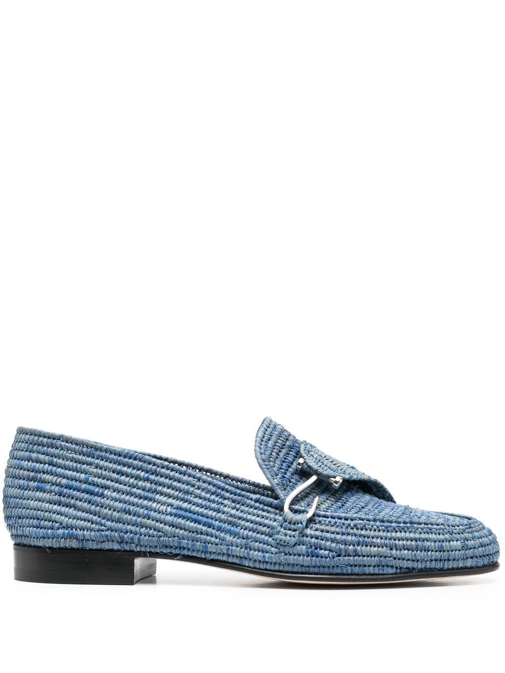 Edhen Milano Agadir straw loafers - Blue von Edhen Milano