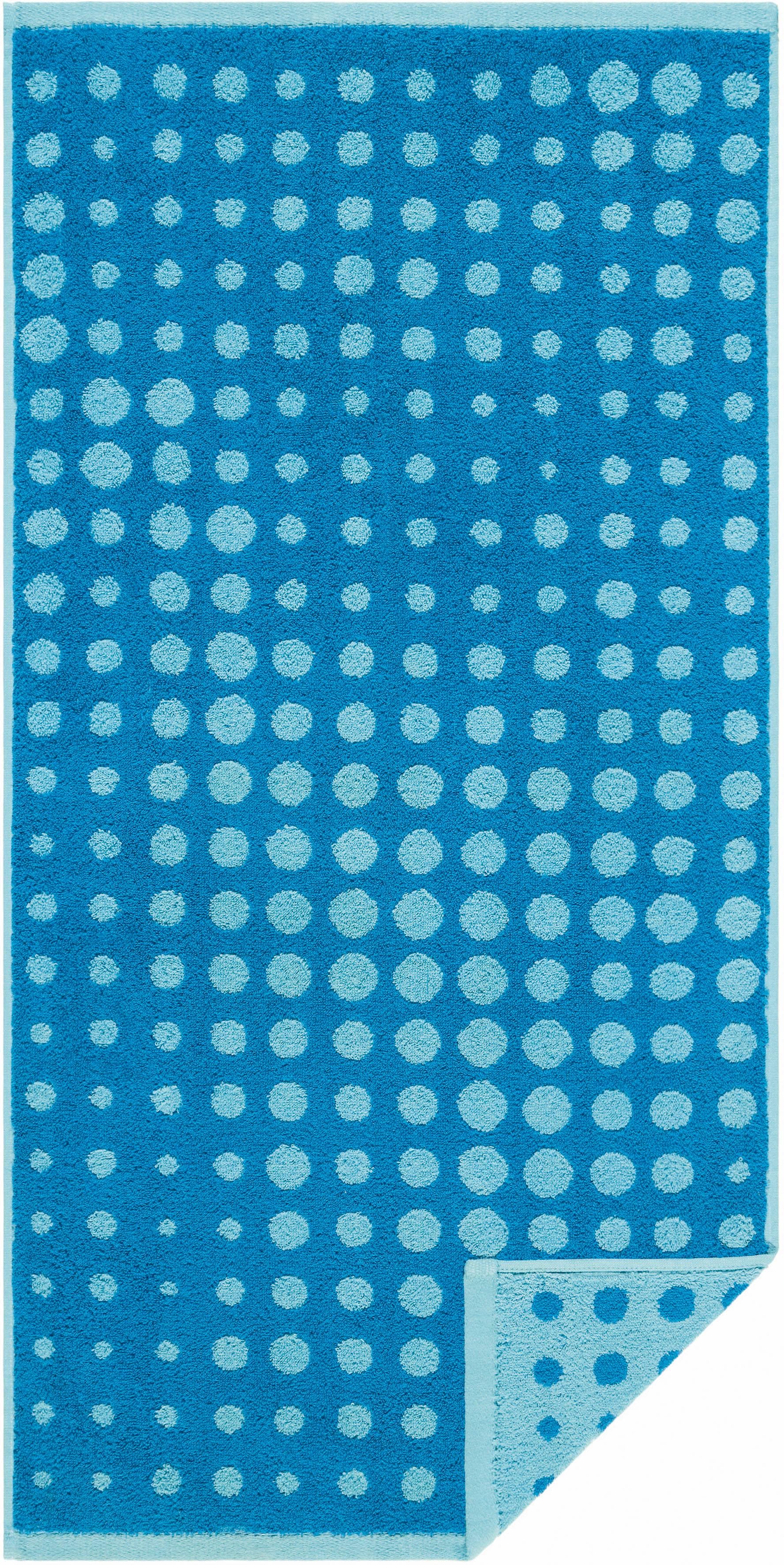 Egeria Badetuch »DOT«, (1 St., Badetuch 70 x 140 cm), Double Face mit Punkten, reine Baumwolle von Egeria