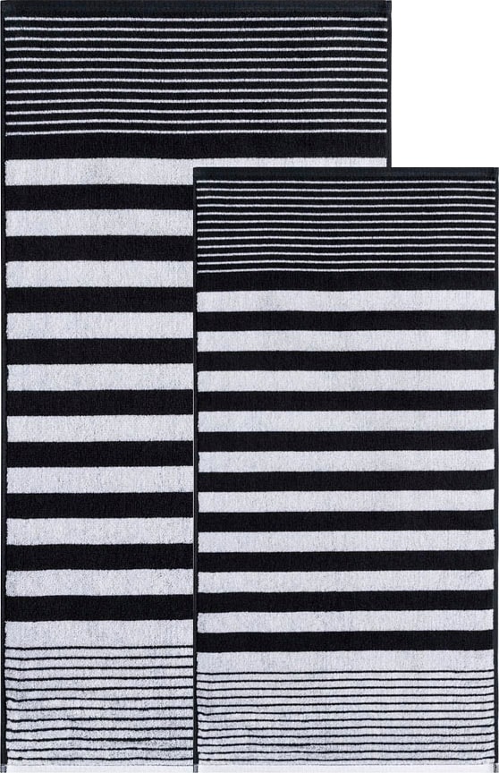 Egeria Handtuch Set »Timo«, (2 St., 1 Handtuch (50x100 cm)-1 Badetuch (70x140 cm), mit Streifen, antibakteriell beschichtet, 100% Baumwolle Egeria Handtuch Set »Timo«, (2 St., 1 Handtuch (50x100 cm)-1 Badetuch (70x140 cm), mit Streifen, antibakteriell beschichtet, 100% Baumwolle von Egeria