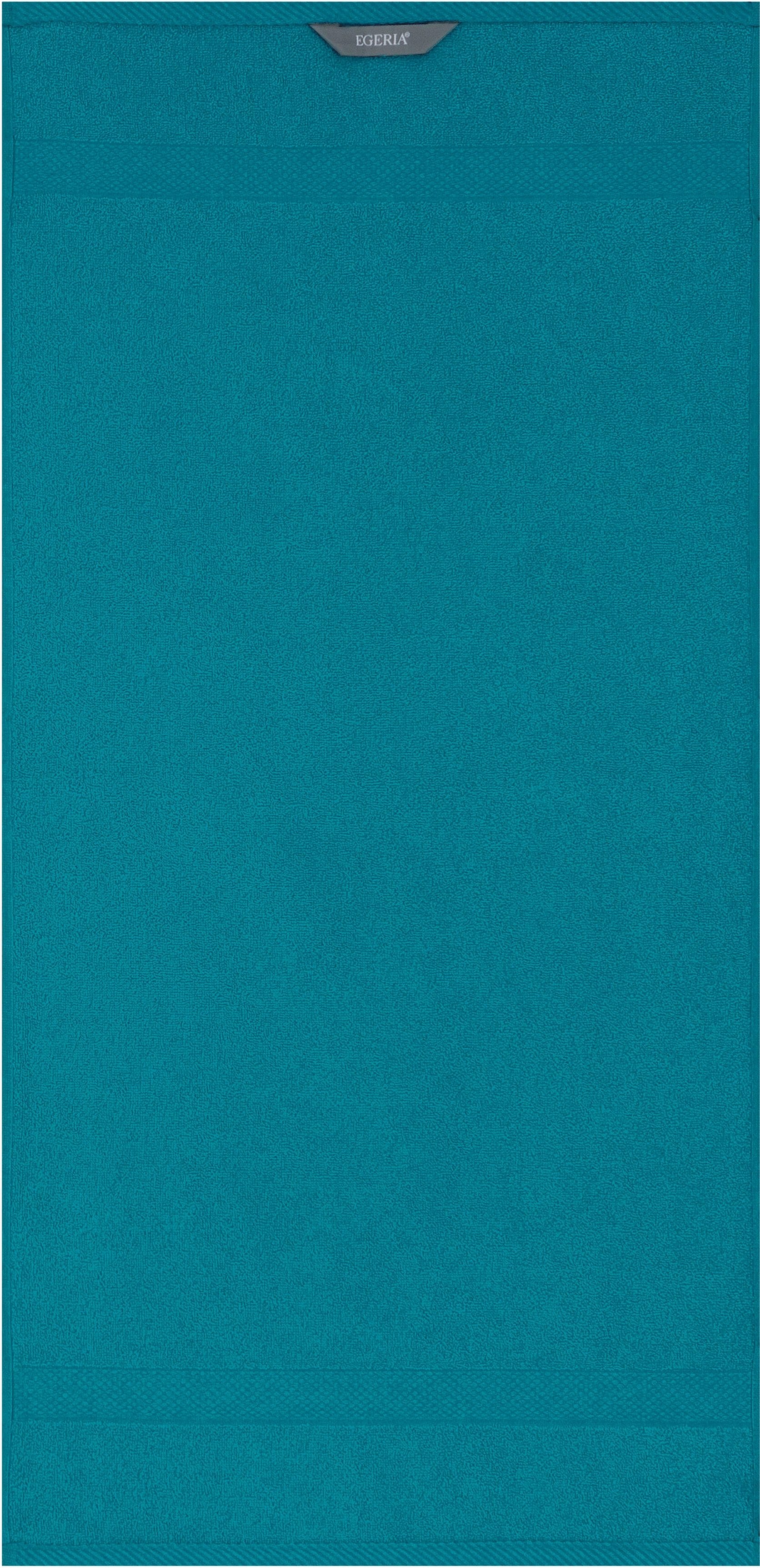 Egeria Handtücher »Diamant«, (2 St., 2er Set Handtücher 50 x 100 cm), Uni Programm mit schmaler Bordüre, 100 % Baumwolle von Egeria