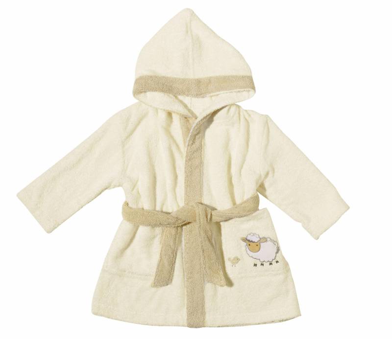 Egeria Kinderbademantel »Sheep«, (1 St.), mit Kapuze und kleiner Stickerei, Organic Cotton von Egeria