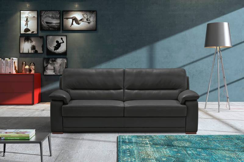 Egoitaliano 2,5-Sitzer »Doris, modernes Designersofa, Ledersofa mit erstklassiger Sitzqualität«, edle Detailverarbeitung, perfekte Polsterung, aus hochwertigem Leder von Egoitaliano