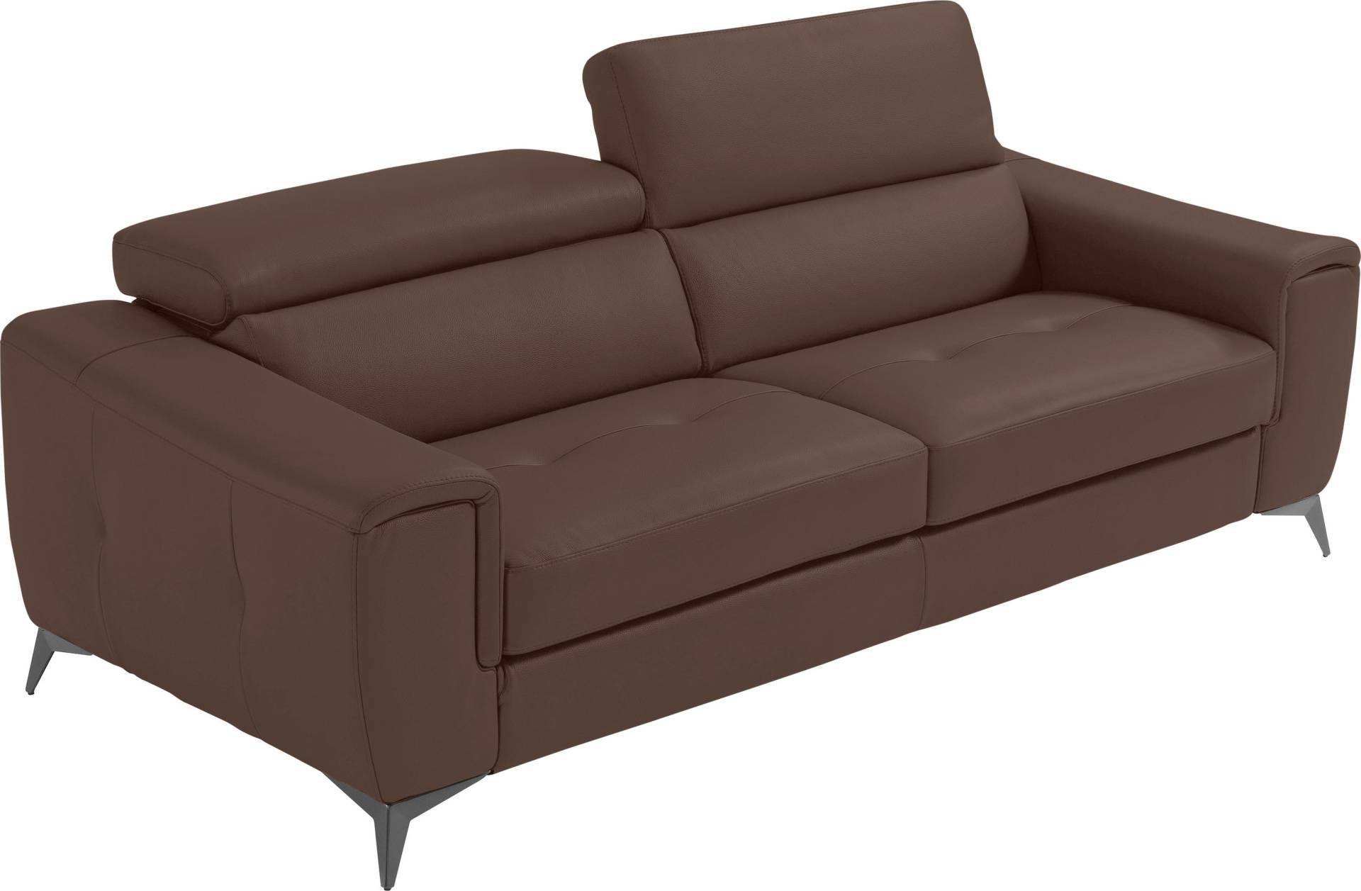 Egoitaliano 2,5-Sitzer »Francine, Designsofa, Loungesofa«, Kopfteile manuell verstellbar, mit edlen Metallfüssen von Egoitaliano