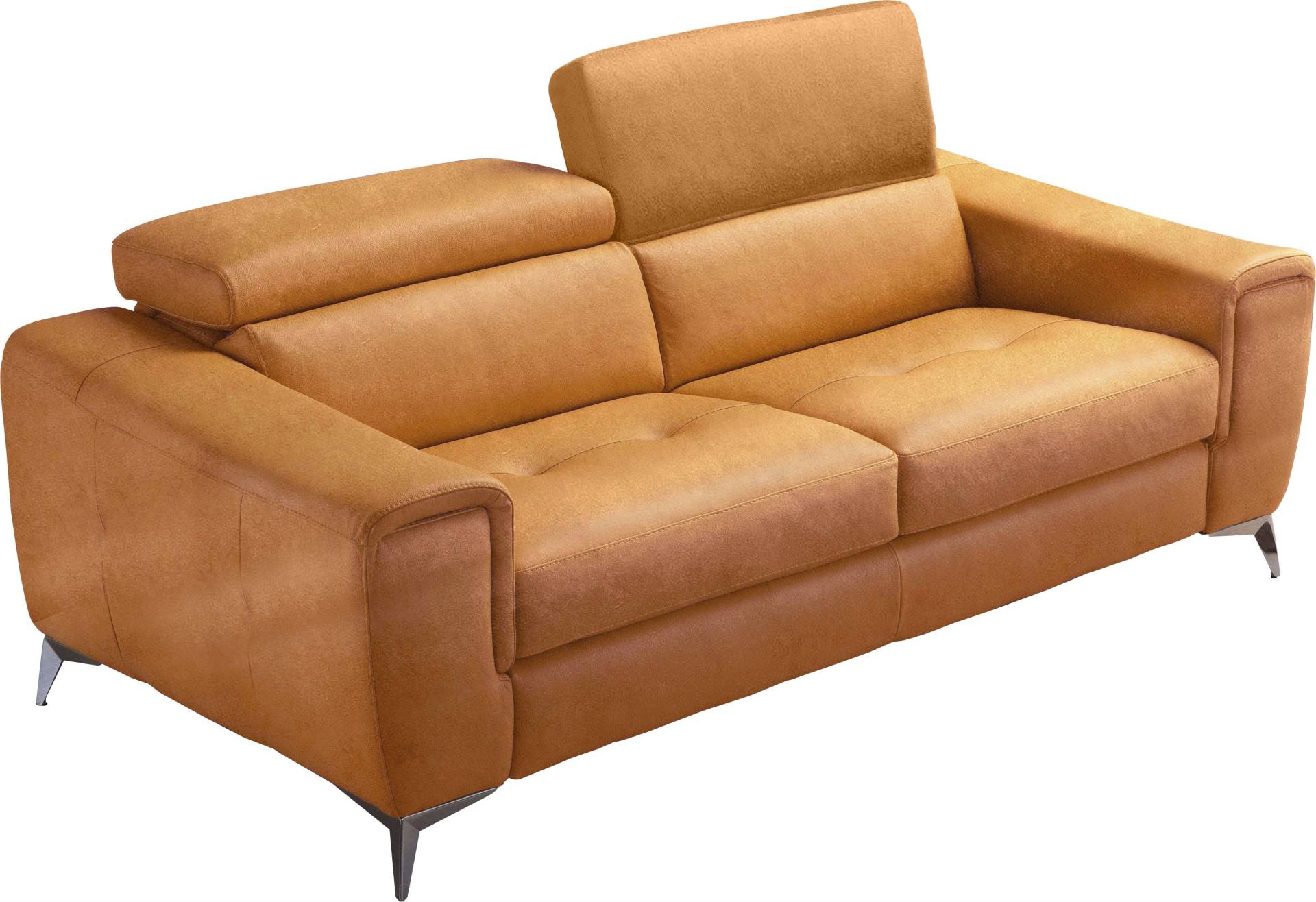 Egoitaliano 2,5-Sitzer »Francine, Designsofa, Loungesofa«, Kopfteile manuell verstellbar, mit edlen Metallfüssen von Egoitaliano