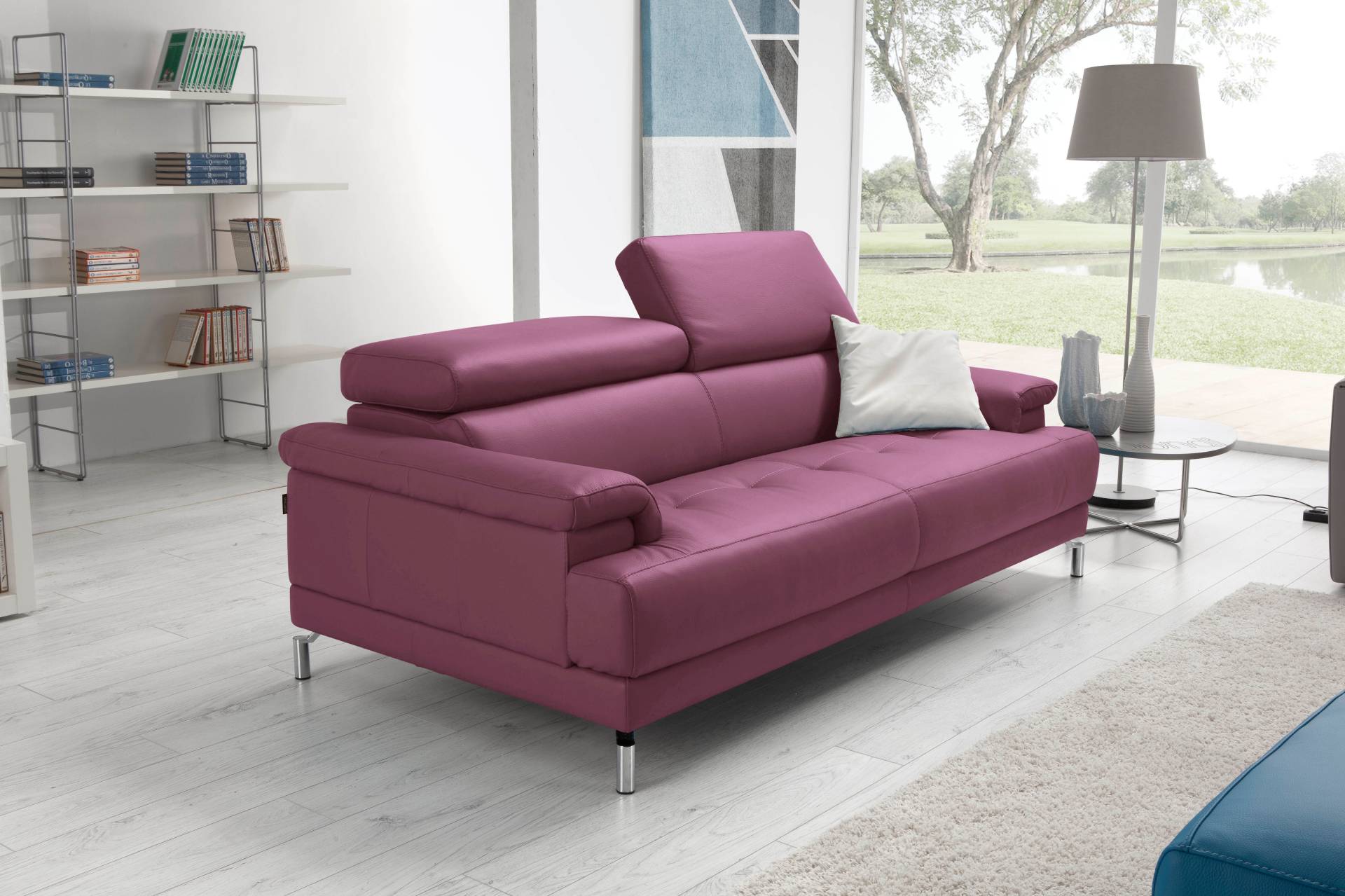 Egoitaliano 2,5-Sitzer »Soul, Design und Sitzkomfort auf hohem Niveau, tolle Details«, inkl. Kopfteilverstellung für noch mehr Komfort, Designfuss Egoitaliano 2,5-Sitzer »Soul, Design und Sitzkomfort auf hohem Niveau, tolle Details«, inkl. Kopfteilverstellung für noch mehr Komfort, Designfuss von Egoitaliano