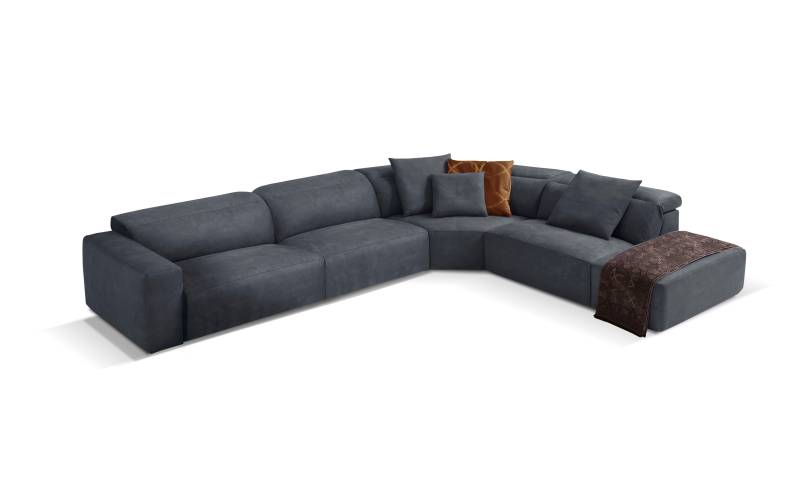 Egoitaliano Ecksofa »Beverly, extravangantes Designsofa mit erstklassigem Sitzkomfort«, wahlweise mit elektrischer Relaxfunktion, Kopfteilverstellung von Egoitaliano