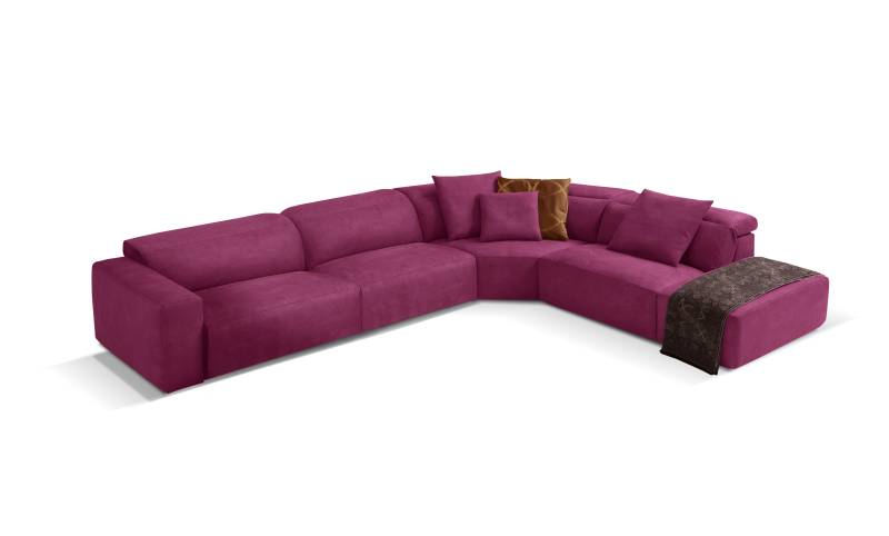 Egoitaliano Ecksofa »Beverly, extravangantes Designsofa mit erstklassigem Sitzkomfort«, wahlweise mit elektrischer Relaxfunktion, Kopfteilverstellung von Egoitaliano