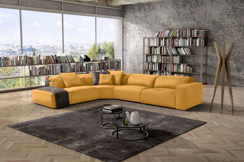 Egoitaliano Ecksofa »Beverly, extravangantes Designsofa mit erstklassigem Sitzkomfort«, wahlweise mit elektrischer Relaxfunktion, Kopfteilverstellung von Egoitaliano