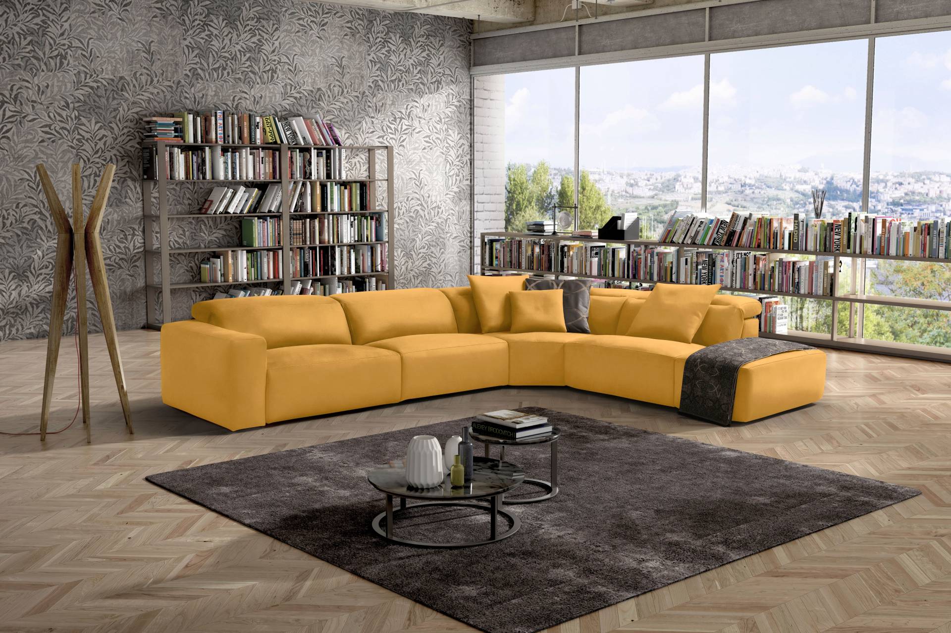 Egoitaliano Ecksofa »Beverly, extravangantes Designsofa mit erstklassigem Sitzkomfort«, wahlweise mit elektrischer Relaxfunktion, Kopfteilverstellung von Egoitaliano