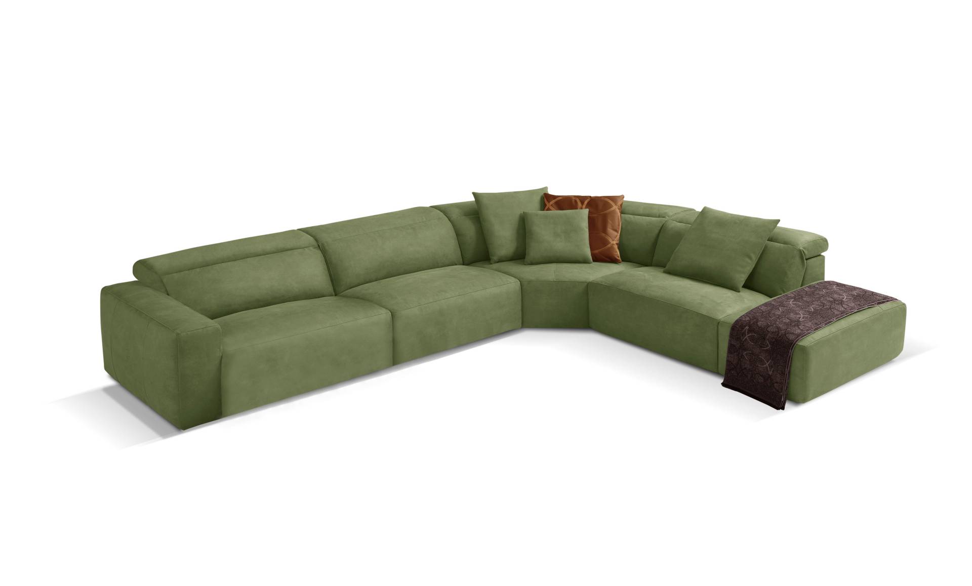 Egoitaliano Ecksofa »Beverly, extravangantes Designsofa mit erstklassigem Sitzkomfort«, wahlweise mit elektrischer Relaxfunktion, Kopfteilverstellung von Egoitaliano