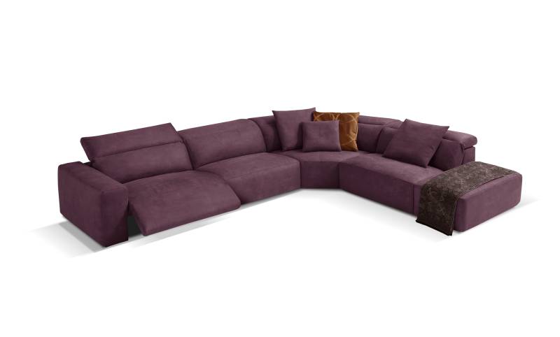 Egoitaliano Ecksofa »Beverly, extravangantes Designsofa mit erstklassigem Sitzkomfort«, wahlweise mit elektrischer Relaxfunktion, Kopfteilverstellung von Egoitaliano