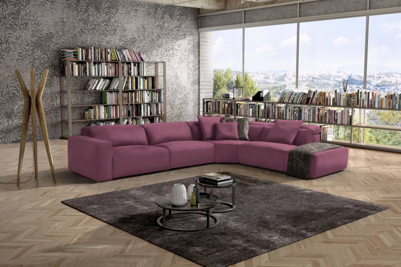 Egoitaliano Ecksofa »Beverly, extravangantes Designsofa mit erstklassigem Sitzkomfort«, wahlweise mit elektrischer Relaxfunktion, Kopfteilverstellung von Egoitaliano