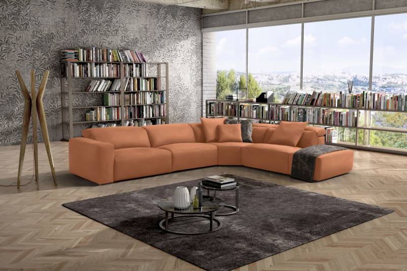 Egoitaliano Ecksofa »Beverly, extravangantes Designsofa mit erstklassigem Sitzkomfort«, wahlweise mit elektrischer Relaxfunktion, Kopfteilverstellung von Egoitaliano