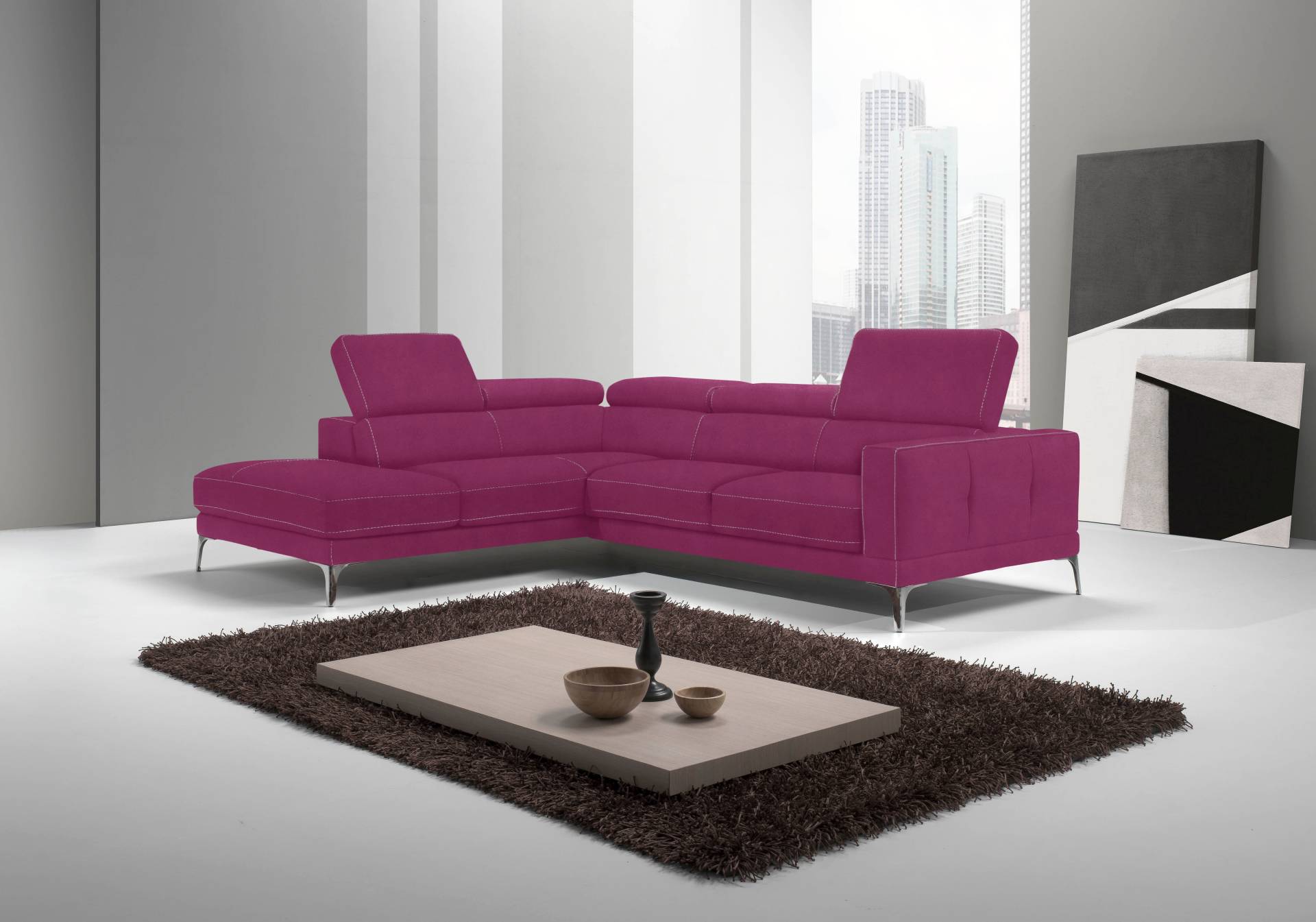 Egoitaliano Ecksofa »Claudie, Designsofa mit extrakomfortablem Sitzkomfort«, Inkl. Kopfteilverstellung, L-Form Egoitaliano Ecksofa »Claudie, Designsofa mit extrakomfortablem Sitzkomfort«, Inkl. Kopfteilverstellung, L-Form von Egoitaliano