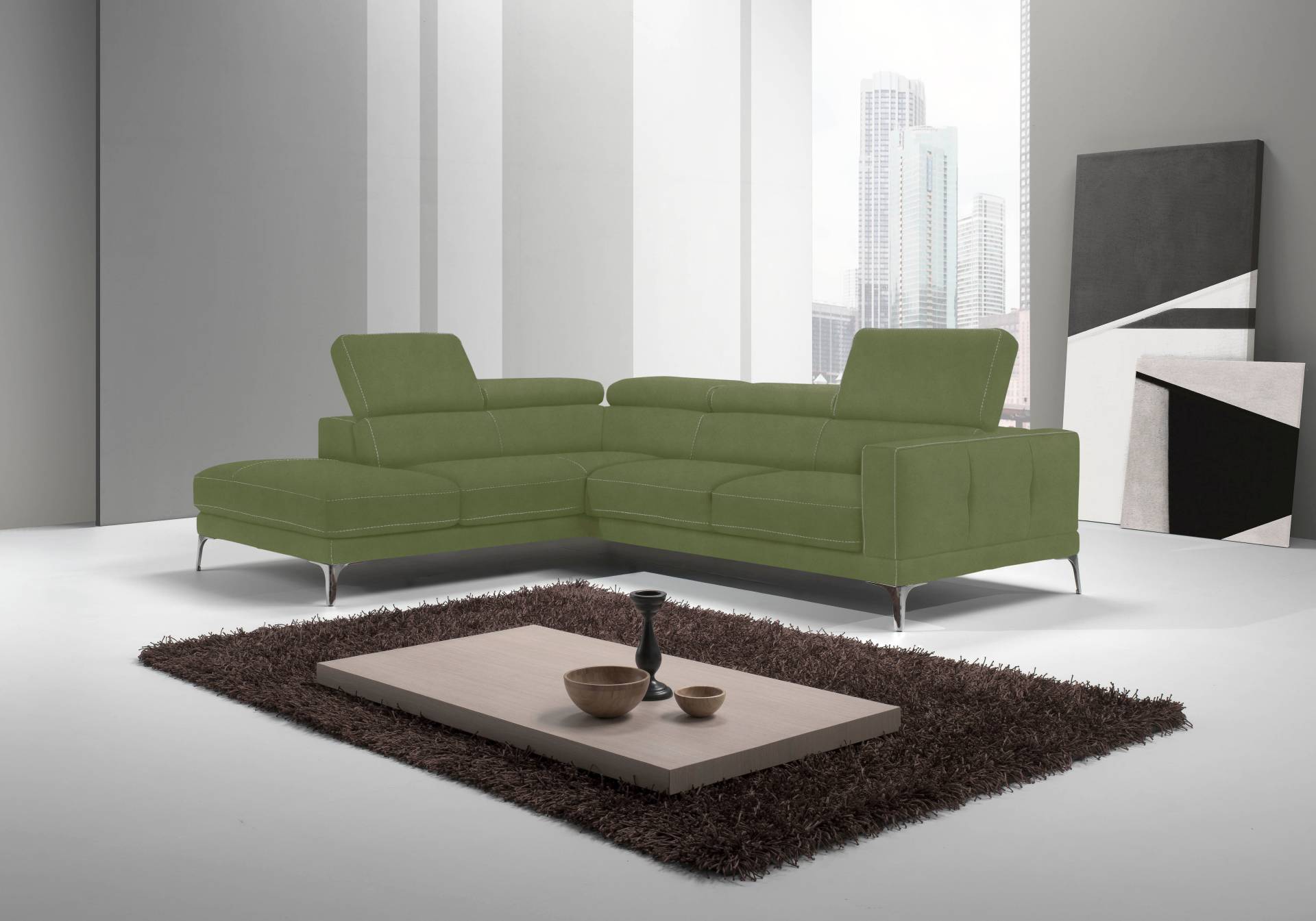 Egoitaliano Ecksofa »Claudie, Designsofa mit extrakomfortablem Sitzkomfort«, Inkl. Kopfteilverstellung, L-Form Egoitaliano Ecksofa »Claudie, Designsofa mit extrakomfortablem Sitzkomfort«, Inkl. Kopfteilverstellung, L-Form von Egoitaliano