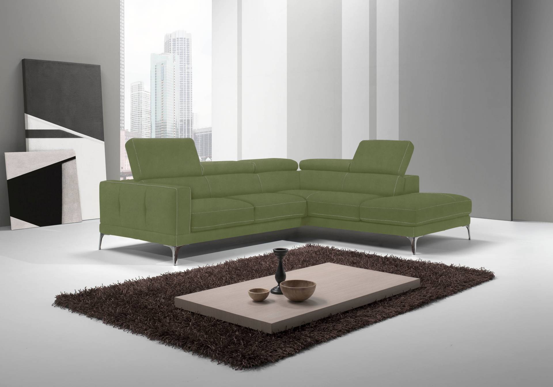 Egoitaliano Ecksofa »Claudie, Designsofa mit extrakomfortablem Sitzkomfort«, Inkl. Kopfteilverstellung, L-Form Egoitaliano Ecksofa »Claudie, Designsofa mit extrakomfortablem Sitzkomfort«, Inkl. Kopfteilverstellung, L-Form von Egoitaliano
