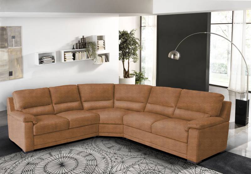 Egoitaliano Ecksofa »Doris, modernes Designerecksofa in hochwertigen Microfaserqualitäten«, edle Detailverarbeitung, wahlweise fleckenabweisend oder in Lederoptik von Egoitaliano