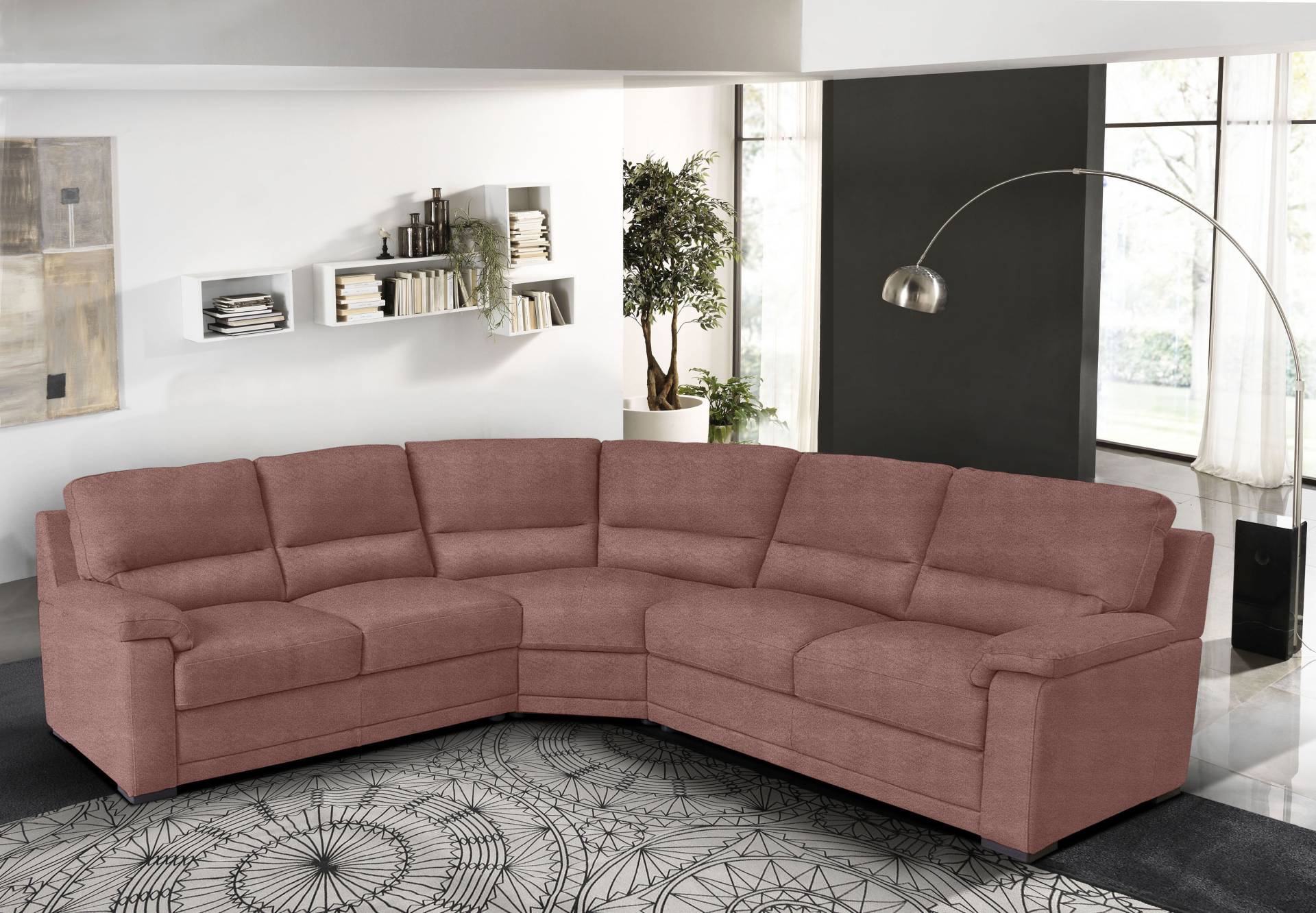 Egoitaliano Ecksofa »Doris, modernes Designerecksofa in hochwertigen Microfaserqualitäten«, edle Detailverarbeitung, wahlweise fleckenabweisend oder in Lederoptik von Egoitaliano